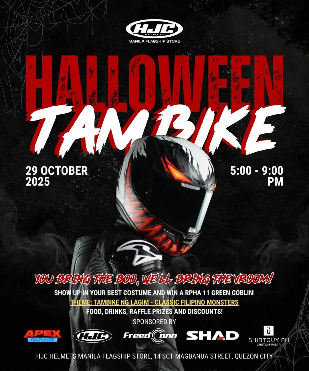Halloween Tambike 2025: Classic Filipino Monsters Take Over HJC Helmets Manila
