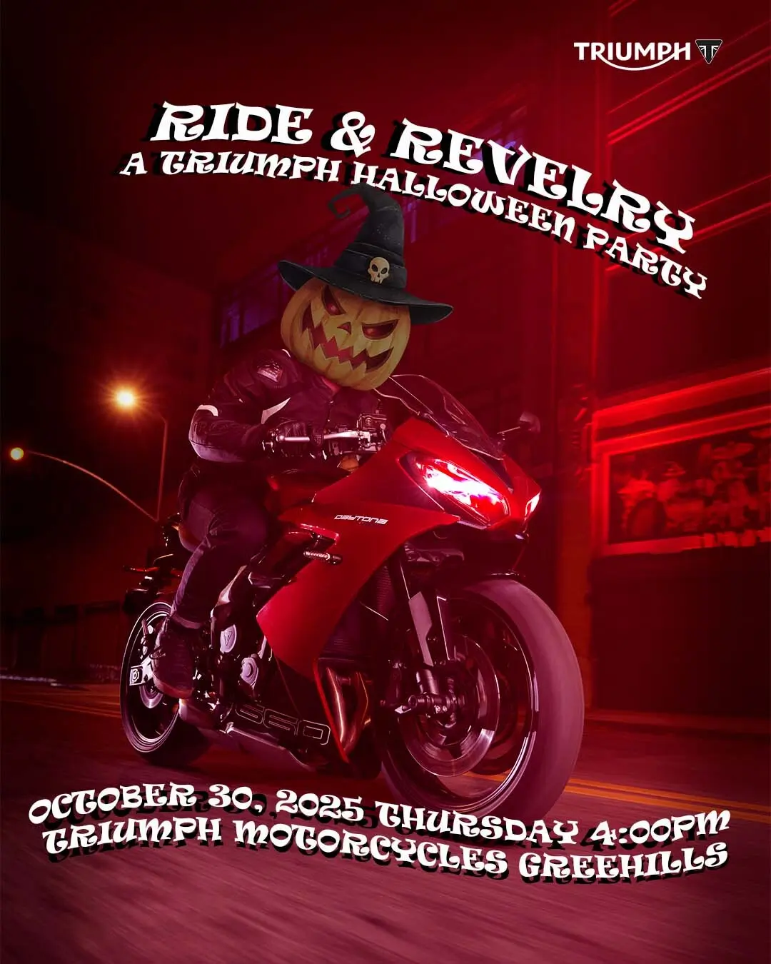 Ride and Revelry: Triumph Motorcycles Halloween Party 2025 at Greenhills