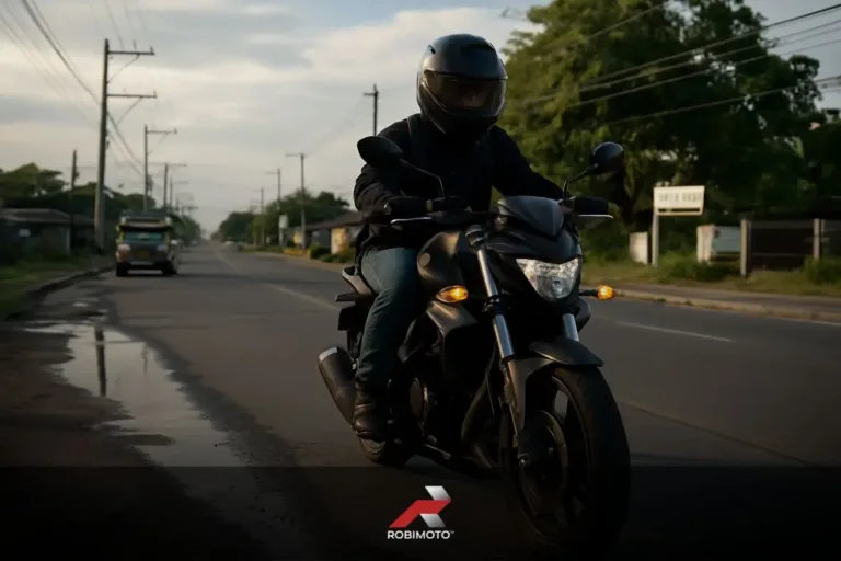 Motorcyclists Shift Within Their Lane: Why Riders Adjust Position to Avoid Hazards and Stay Safe on Philippine Roads