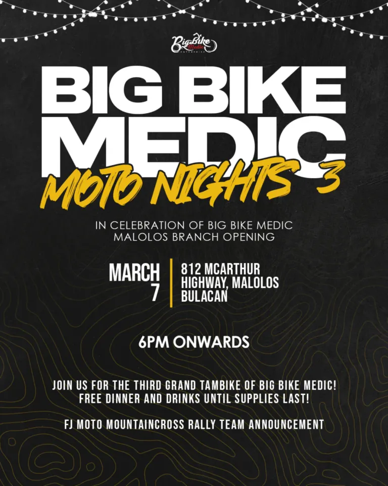 Big Bike Medic Moto Nights 3 2026 in Malolos Celebrating Branch Opening and Rally Team Launch