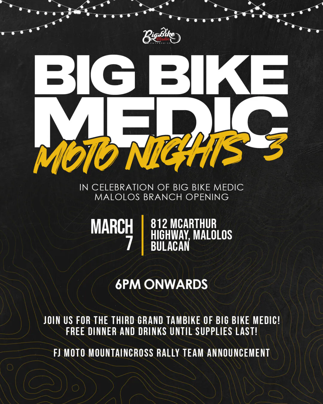 Big Bike Medic Moto Nights 3 2026 in Malolos Celebrating Branch Opening and Rally Team Launch
