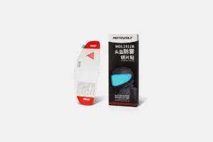 Helmet visor anti fog film visibility accessory for motorcycle helmet visor to reduce fogging during rainy and humid riding conditions