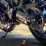 DID Heavy Duty 520 chain Philippines installed on Kawasaki Dominar 400 rear sprocket close-up