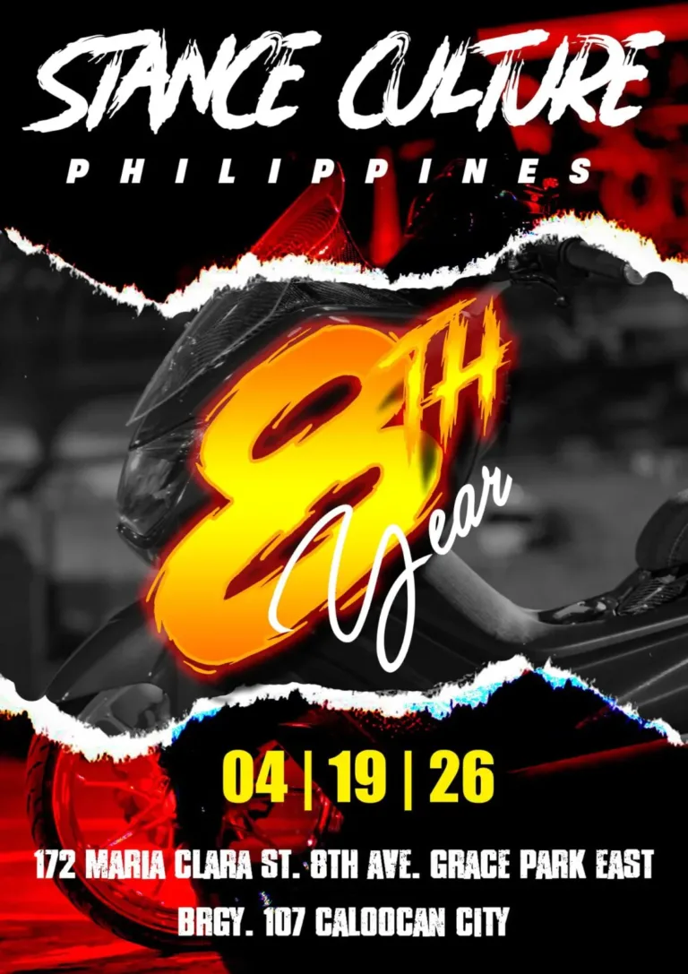 Stance Culture Philippines 8th Year Anniversary 2026 Motorcycle and Community Gathering in Caloocan