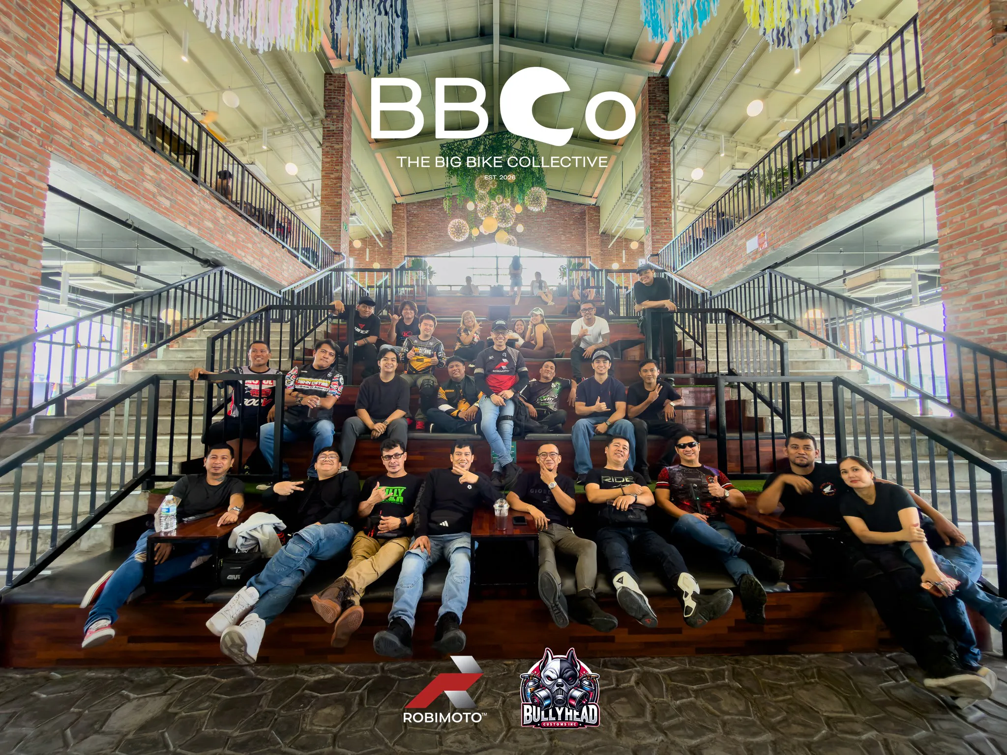 BBCo riders gathered inside Lala Garden Cafe during the breakfast ride in Angeles Pampanga