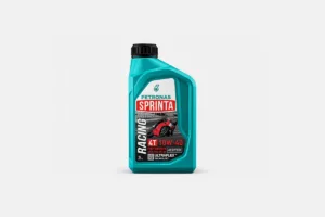 Petronas Sprinta Racing Ester Oil 10W-40 bottle on a white background for motorcycle engine oil guide