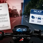 Show-Cause Order vs NCAP featured image showing motorcycle rider perspective with traffic camera enforcement and official notice concept